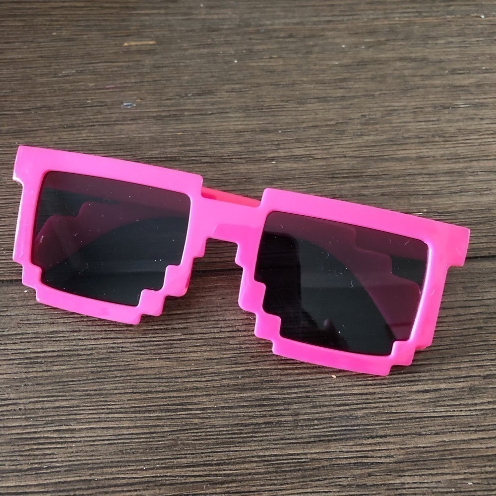 Minecraft kids pink pixel sunglasses